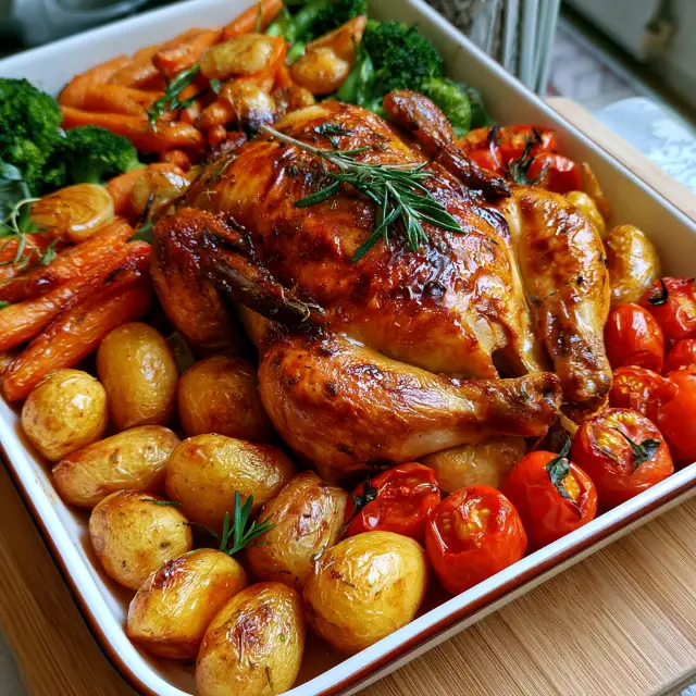 One-Pan Roast Chicken and Vegetables