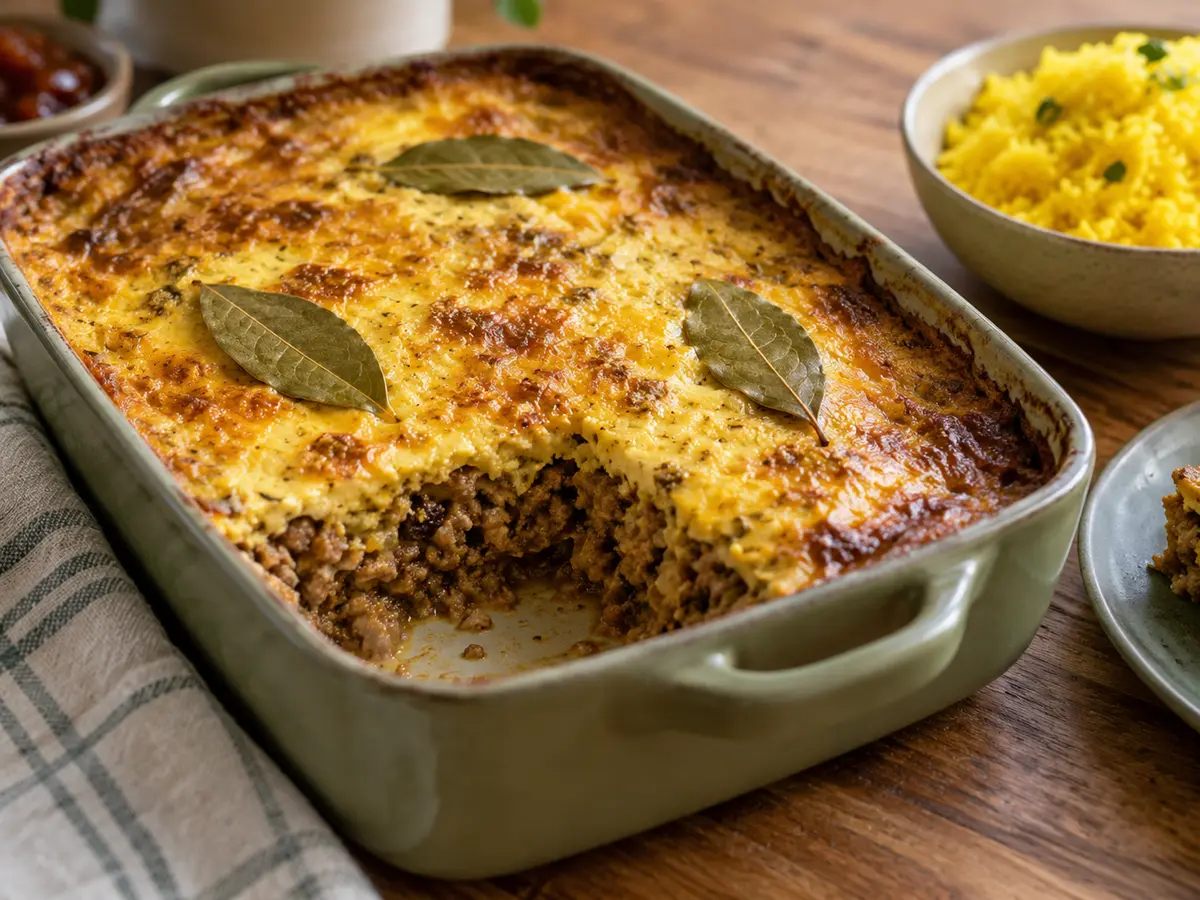 Traditional South African Bobotie